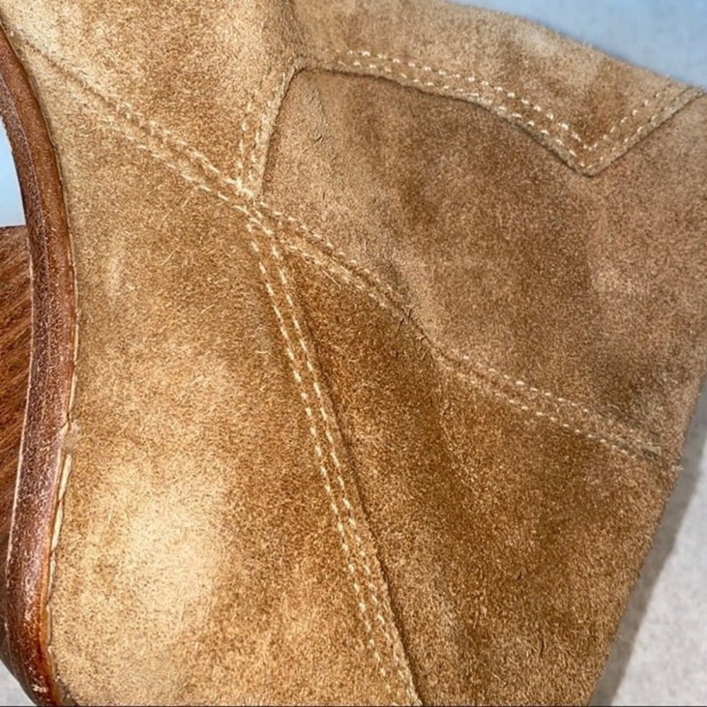 Michael Kors Brown Suede Leather Fashion Boots Size 6 M - Picture 10 of 10